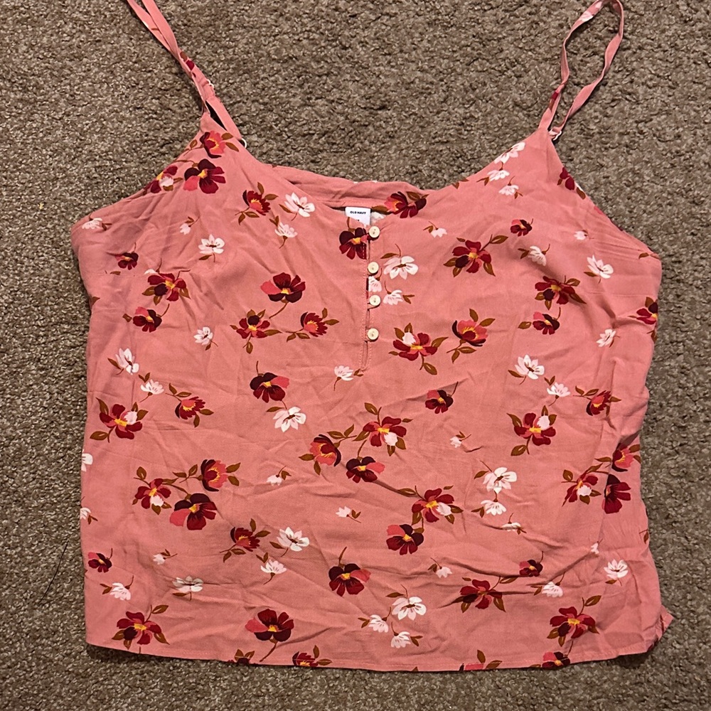 Old Navy Pink Floral Camisole